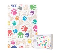 300pcsDog Paws And Bone Puzzles With Packaging Box for Adults-Wooden Jigsaw Puzzle
