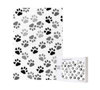 300pcsDog Paws Print Puzzles With Packaging Box for Adults-Wooden Jigsaw Puzzle