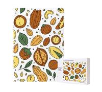 300pcsDoodle Style Nuts Seeds Puzzles With Packaging Box for Adults-Wooden Jigsaw Puzzle