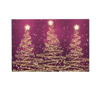 300pcsElegant Christmas Sparkling Trees Pink Purple Puzzles With Packaging Box for Adults-Wooden Jigsaw Puzzle