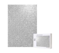 300pcsFaux Sparkly Silver Glitter Printed Puzzles With Packaging Box for Adults-Wooden Jigsaw Puzzle
