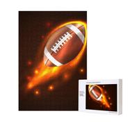 300pcsFire Rugby American Ball Puzzles With Packaging Box for Adults-Wooden Jigsaw Puzzle