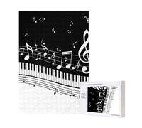 300pcsFlying Music Notes Musical Piano Keys Puzzles With Packaging Box for Adults-Wooden Jigsaw Puzzle