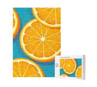300pcsFresh Orange Fruit Print Puzzles With Packaging Box for Adults-Wooden Jigsaw Puzzle