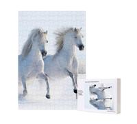 300pcsGalloping Rare Spotted Horses Puzzles With Packaging Box for Adults-Wooden Jigsaw Puzzle