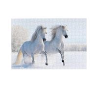 300pcsGalloping Rare Spotted Horses Puzzles With Packaging Box for Adults-Wooden Jigsaw Puzzle