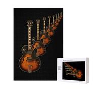300pcsJazz Guitar Puzzles With Packaging Box for Adults-Wooden Jigsaw Puzzle