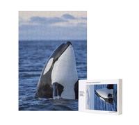 300pcsKiller Whales Orca Puzzles With Packaging Box for Adults-Wooden Jigsaw Puzzle