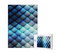 300pcsNavy Blue Geometric Pattern Puzzles With Packaging Box for Adults-Wooden Jigsaw Puzzle