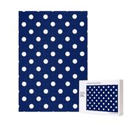 300pcsNavy Blue Polka Dot Puzzles With Packaging Box for Adults-Wooden Jigsaw Puzzle