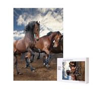 300pcsRunning Horses Puzzles With Packaging Box for Adults-Wooden Jigsaw Puzzle