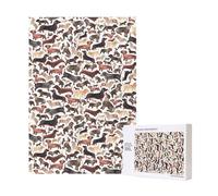 300pcsSausage Dogs Puzzles With Packaging Box for Adults-Wooden Jigsaw Puzzle