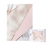 300pcsSpliced Mixed Rose Gold Marble Puzzles With Packaging Box for Adults-Wooden Jigsaw Puzzle