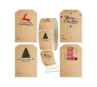 300Pieces Christmas Tree Snowflake Sticker Adhesive Labels for Kids Holiday Party Classroom Winter Removable Adhesive Sticker Festives Gift Labels