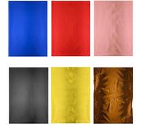 300Pieces Toner Reactive Foil 6 Assorted Color 11.4x7.9inch Embossed Metallic Foil Paper Sheets&Designs Foil Paper for Foil Transfer Kit Foil Quill/Heat Foil Pen Foil by Printer&Laminator