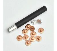 300sets/pack 9.5mm Jeans Buttons Rivets Stud Alum Nail fix Tool Pocket Leather Craft Bag Belt 6 Colors-Tool n Copper Rivets