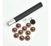 300sets/pack 9.5mm Jeans Buttons Rivets Stud Alum Nail fix Tool Pocket Leather Craft Bag Belt 6 Colors-Tool n AC Rivets
