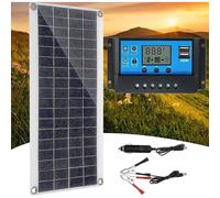 300w 12v Solar Panel, Solar Panel Kit, Battery Charger Kit With 60a Solar Charge Controller For Rv, Yacht, Outdoor, Garden, Ing