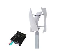 (300w 24V System with Controller) Wind Turbine Vertical Axis Generator Kit Off Grid Power Battery Charger