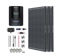 300W/360W 12V/24V Monocrystalline Solar Premium Kit w/Rover 40A Charger Controller - 360W ShadowFlux Solar Panel Kit (3x120W)
