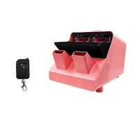 300W Bubble Machine for Parties Stage Two-Wheel Bubble Makers Machine Blower 4 Type Angle and count Adustable Lots of bubbles for parties, performances, magic(Pink,A)