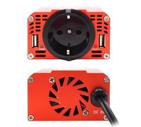 300W Car Power Inverter DC 12V To AC 110V 220V Dual USB Car Adapter Converter Auto Charger Modified Sine Wave(12V-110V-60hz-Red,12V_220-240V)