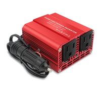 300W Car Power Inverter DC 12V To AC 110V 220V Dual USB Car Adapter Converter Auto Charger Modified Sine Wave(12V-110V-60hz-Red,12V_110-120V)