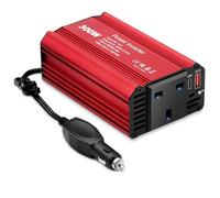 300W Car Power Inverter DC 12V to AC 240V 230V Voltage Converter, Car Fast Charger with PD 65W USB-C, 18W USB-A and UK AC Socket, Modified Sine Wave Car Inverter for Charge Laptop iPad iPhone and More