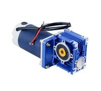 300W DC Worm Gear Motor 12V 24V RV40 with Self-Locking Speed Adjustable DC Motor CW CCW for DIY Rotating Table Garage Door Lock(42rpm,24V)