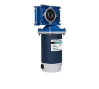 300W DC Worm Gear Motor NMRV30 with Single Output Shaft 12V 24V RV30 High transmission Adjustable-speed(35RPM,12V)