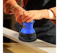 300W Electric Orbital Sander, Random Orbital Sander with Dust Bag, 6 Variable Speeds, 125mm 15Pcs Sandpapers, 360°Rotating Sanding Base Plate, Hand Sanders Machine Tool for Sanding, Polishing, Wood