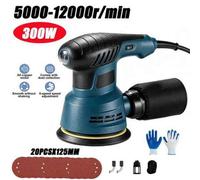 300W Electric Random Orbital Sander 6 Speed Corded 125mm