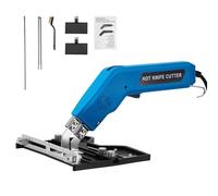 300W Hot Knife Foam Cutter, Electric Styrofoam Cutting Tool with 2 Blades, Large Slotted Version, 0-500℃ Polystyrene Cutting Tool for Sponge/EPP/KT Board/EVA/PU/Fabric/Rubber, Foam Board Insulation