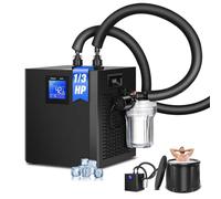 300W Ice Bath Chiller with Filter and Water Pump, Quiet Cold Plunge Chiller for Athletes, Portable Ice Bath Water Chiller for Cold Tubs, 0.3P Upgraded Cooler