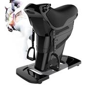 300W Indoor Riding Equipment, 20 Speed 3D Electric Horse Machine with Bluetooth Music Function, Capacity 150kg, 3 Smart Modes Abdominal Training Device LCD Display