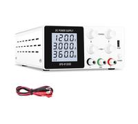 300W LCD Dightal DC Power Supply Variable, 30V 10A 12V 3A Adjustable Switching Regulated DC Bench Power Source Voltage Stabilizer Regulator High Precision(120V 3A 360W White)