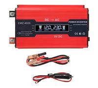 300W Modified Sine Wave Car Power Inverter with Dual USB Ports and Color Digital Display (Red)