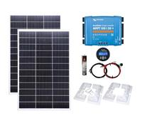 300w Mono Solar Panel Kit with 30A Victron Smart Charge Controller, Battery Monitor and Mounting Brackets