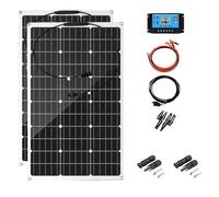 300W Monocrystalline Solar Panel - 40A Solar Regulator, High Efficiency PV Power Generation for RV, Camper, Boat, Home Off-Grid, 7 Panels Bundle for Ultimate Energy Independence