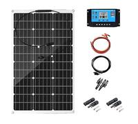 300W Monocrystalline Solar Panel Kit with 40A Regulator - High Efficiency PV Power Generation for RV, Camper, Boat, Home Off-Grid, 7 Panels Included
