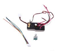 300w No Hall Sensor Motor Board For 18v 20v Brushless Tools Forward Reverse Control Logic Three Phase Uvw Output Led Indicator Port Compact Metal Driver Module For Cordless Equipment Maintenance Black