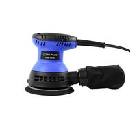 300W Orbital Sander, 6-Speed (6000-13000RPM), 125mm, 15-Sheet Kit, Dust Bag, Low-Vibration Ergonomic Grip