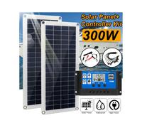 300W Solar Panel Kit 12V Battery Charger 40-100A Controller Caravan