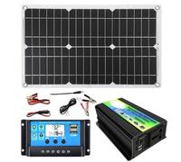 300W Solar System with 30A Smart Controller, 18W Solar Panel, Fast Dual USB Charging, Built-in Protections - Ideal for RVs and Camping Trailers