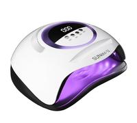 300W UV LED Nail Lamp, Gel Nail Lamp with LCD Display Auto Sensor and 4 Timer Settings, Professional Nail Dryer Gel Polish Light with 72 Beads, Fast Curing UV Light for Gel Nails for Salon and Home