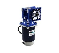 300W Worm Gear DC Reduction Motor 12V24v High Torque Forward and Reverse Rotation RV40 Speed Control Motor Widely Applicable(35rpm,24V)