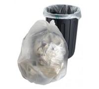 300X Large Strong Clear Plastic Polythene Bin Liners Bags Sacks Size 18 x 29 x 39 Refuse Rubbish Waste Recycling Dustbin