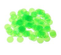 300x Professional Bingo Game Chips Counting Bingo Chips Plastic Green,1.5x1.5cm