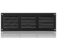 300x100mm / 12x4 inch Anthracite Metal Ventilation Grille with Flyscreen - Air Vent Cover