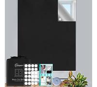 300x145cm Temporary Blackout Blinds | 100% Material for Any Window Cut to Size 24 Adhesive Tapes Easy Stick on Windows Portable Use Travel and Bedroom